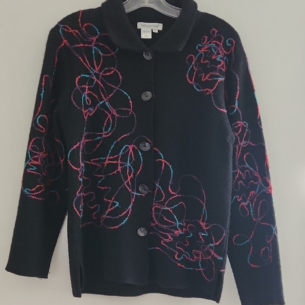 Coldwater Creek Black and Red Blazer